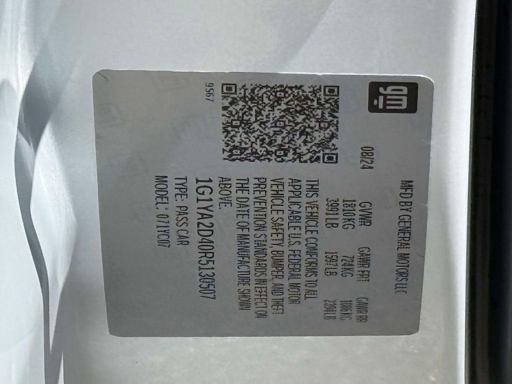 2024 Chevrolet Corvette Stingray 1LT