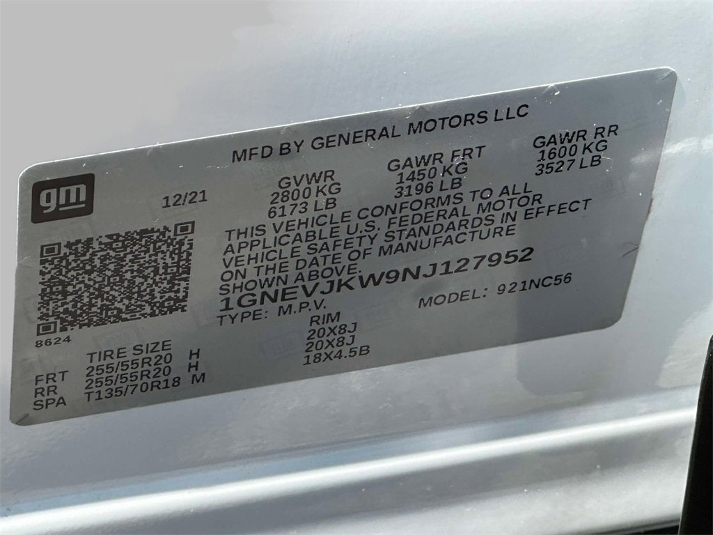 2022 Chevrolet Traverse RS