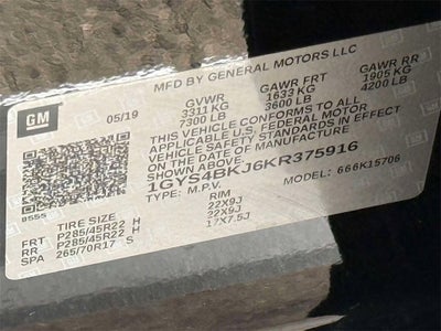 2019 Cadillac Escalade Luxury