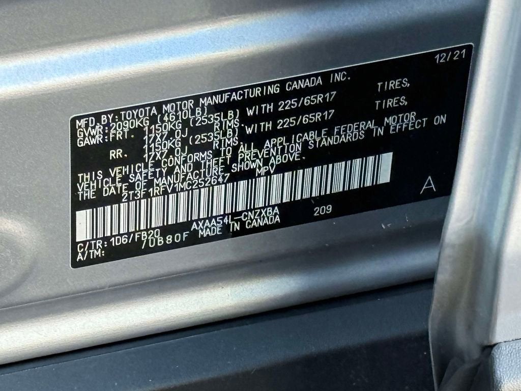 2021 Toyota RAV4 LE