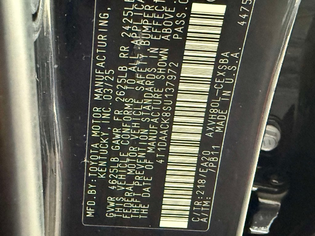 2025 Toyota Camry LE