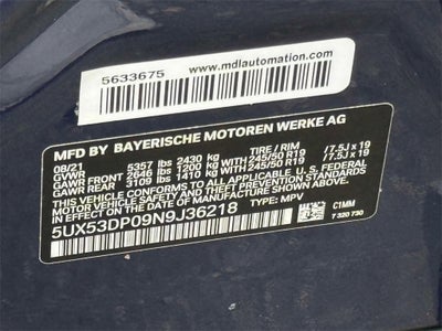 2022 BMW X3 xDrive30i