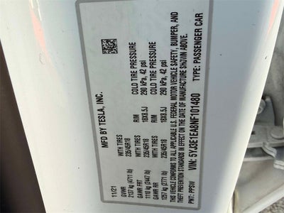 2022 Tesla Model 3 NA