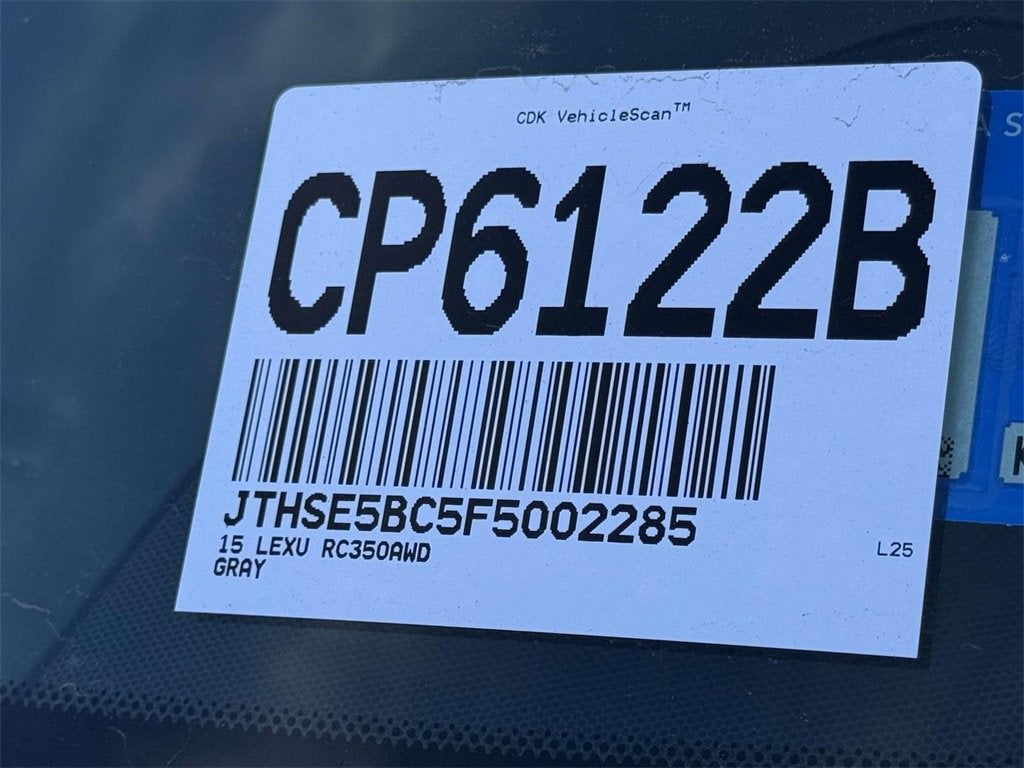 2015 Lexus RC 350 NA