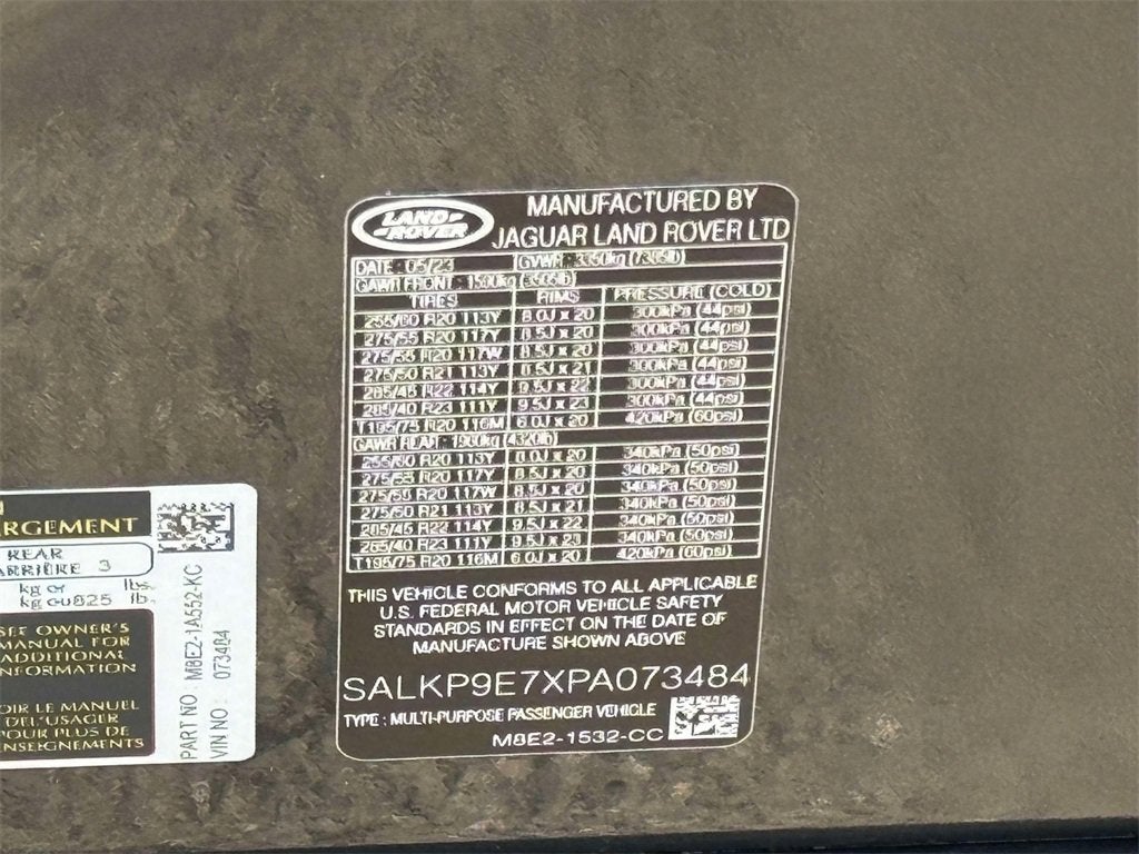 2023 Land Rover Range Rover SE