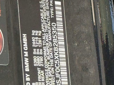 2019 BMW M5 Competition