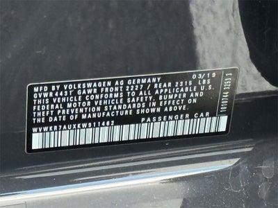 2019 Volkswagen e-Golf SE