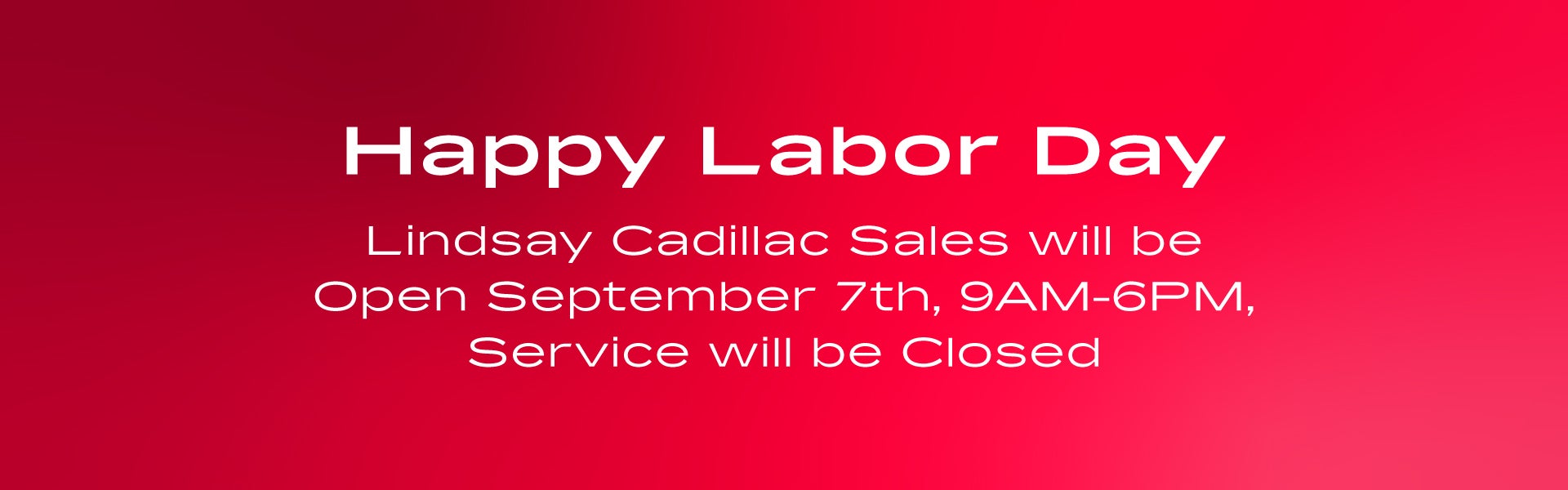 Labor Day Hours